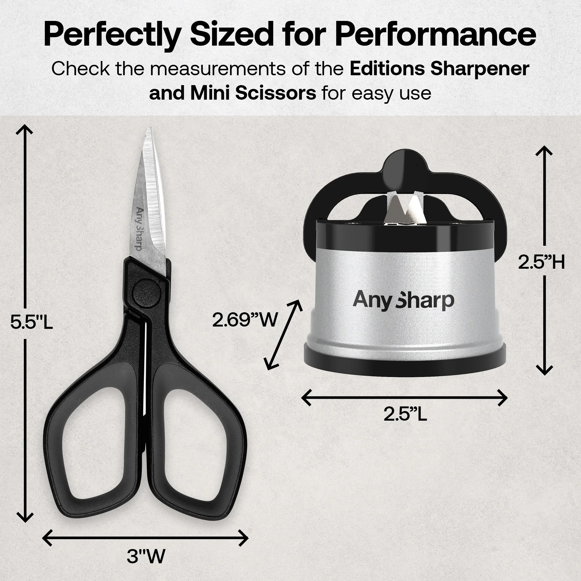 Mini Scissors and Classic Knife Sharpener Bundle - Image 8